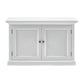 NovaSolo Halifax 44" Classic White Mahogany Hutch Cabinet With 2 Doors