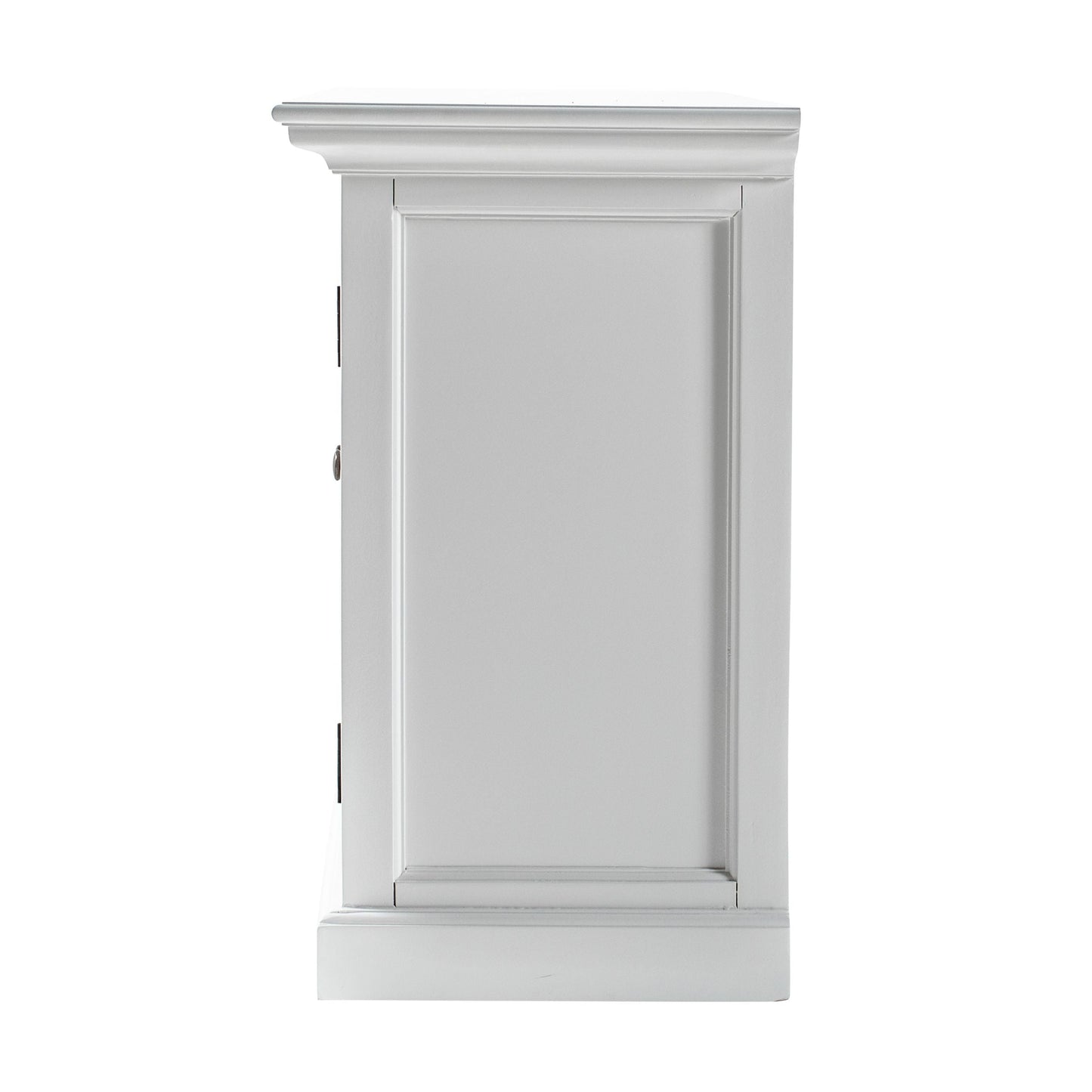 NovaSolo Halifax 44" Classic White Mahogany Hutch Cabinet With 2 Doors