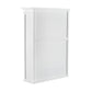 NovaSolo Halifax 44" Classic White Mahogany Hutch Cabinet With 2 Doors