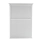 NovaSolo Halifax 44" Classic White Mahogany Hutch Cabinet With 2 Doors