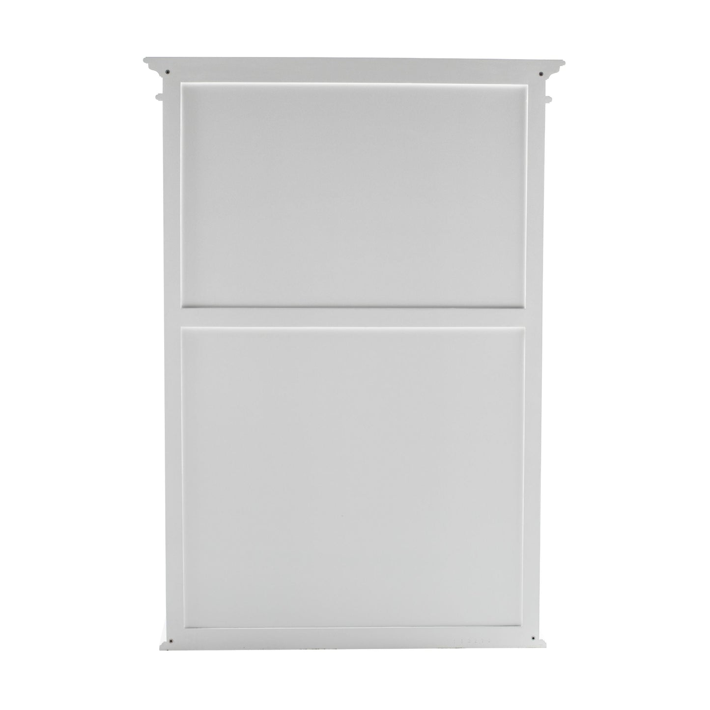 NovaSolo Halifax 44" Classic White Mahogany Hutch Cabinet With 2 Doors