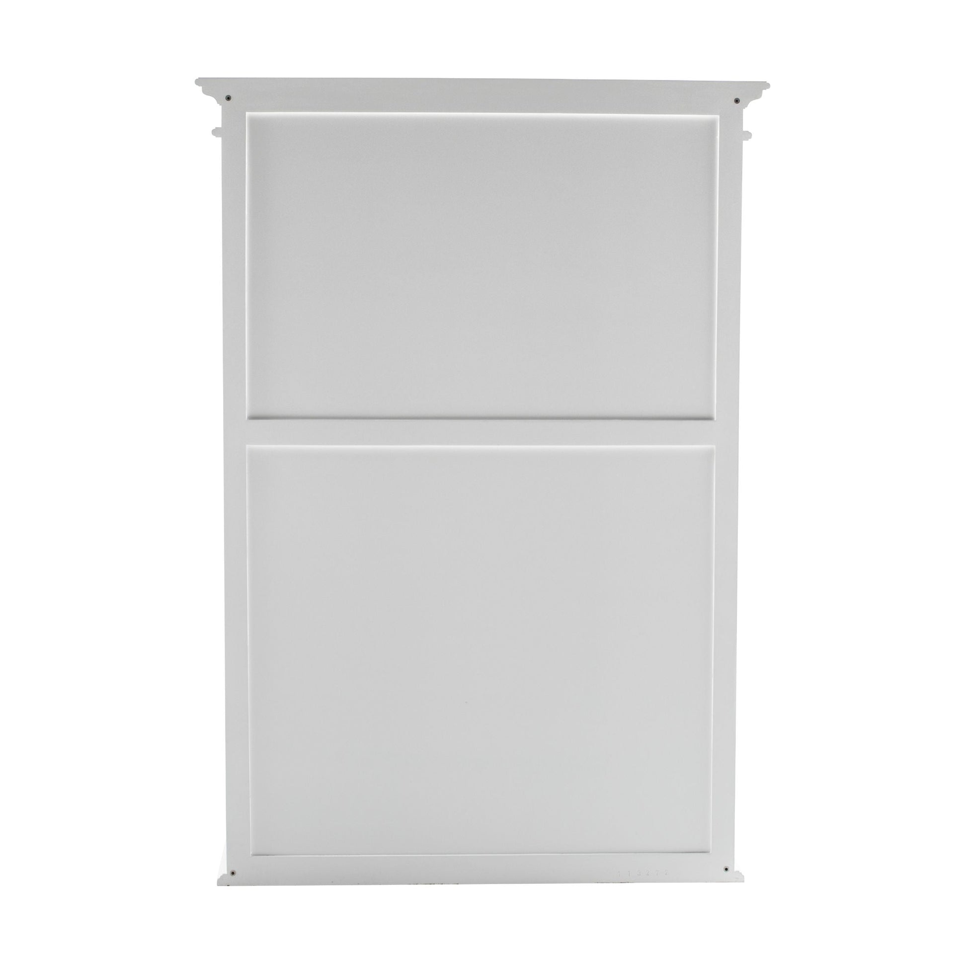 NovaSolo Halifax 44" Classic White Mahogany Hutch Cabinet With 2 Doors