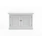 NovaSolo Halifax 44" Classic White Mahogany Hutch Cabinet With 2 Doors