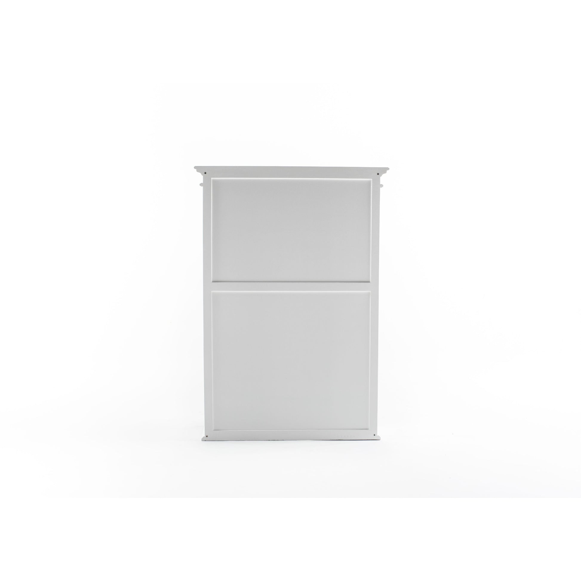 NovaSolo Halifax 44" Classic White Mahogany Hutch Cabinet With 2 Doors