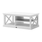 NovaSolo Halifax 47" Classic White Mahogany Coffee Table