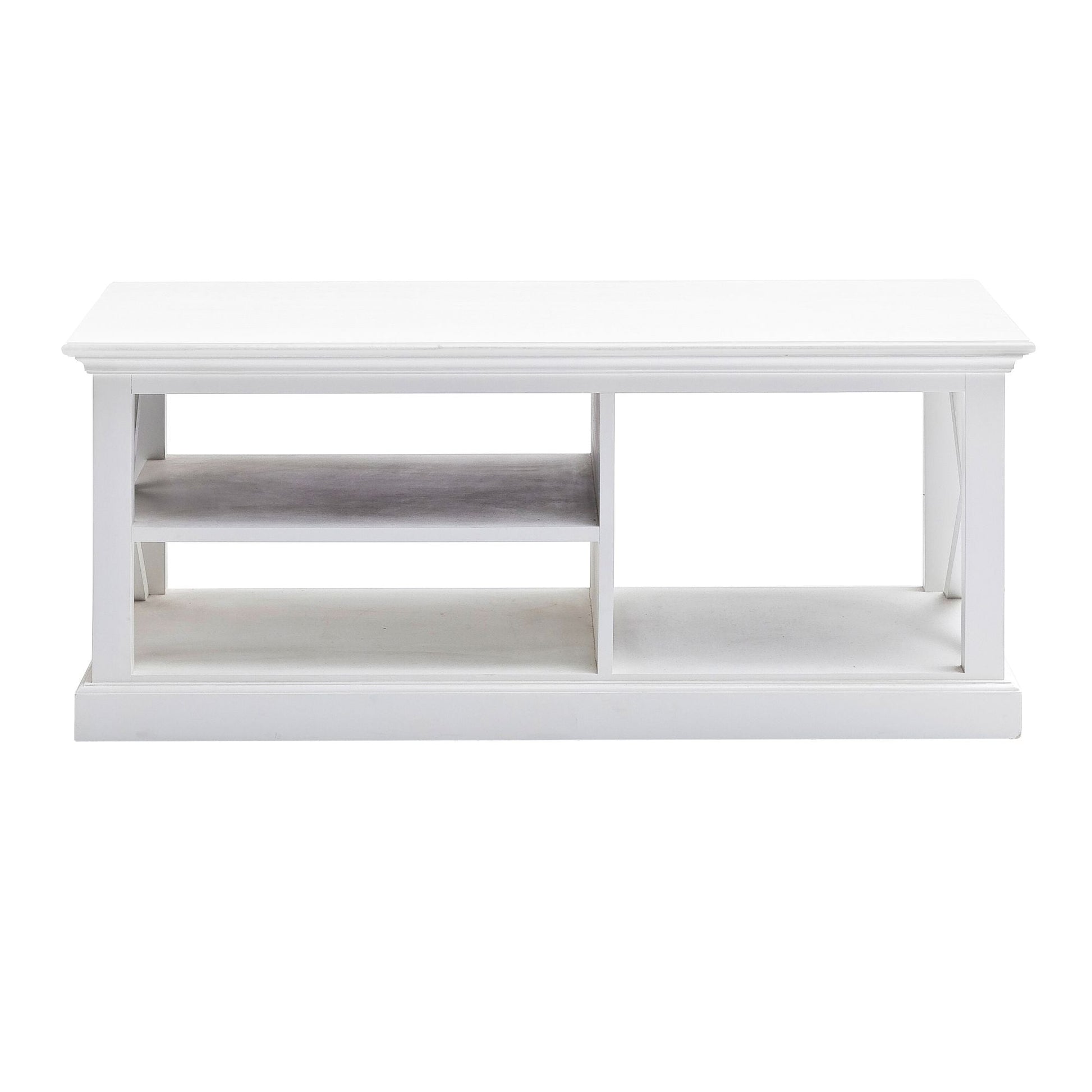 NovaSolo Halifax 47" Classic White Mahogany Coffee Table