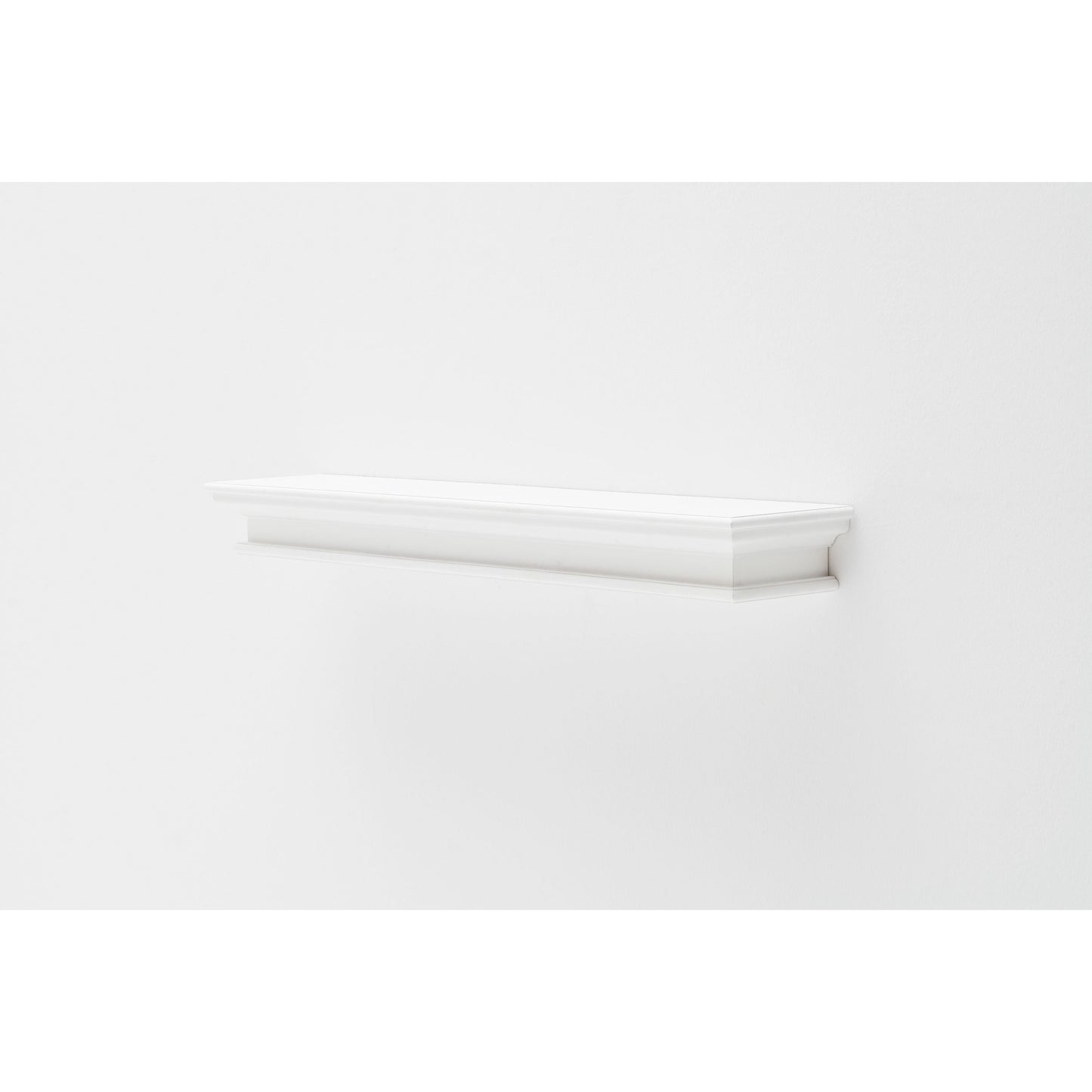 NovaSolo Halifax 47" Classic White Mahogany Floating Wall Shelf