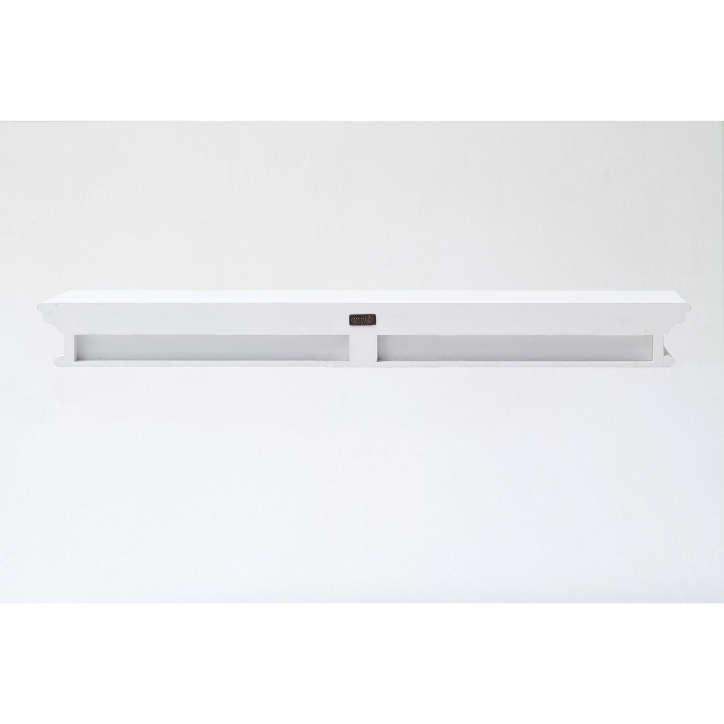 NovaSolo Halifax 47" Classic White Mahogany Floating Wall Shelf