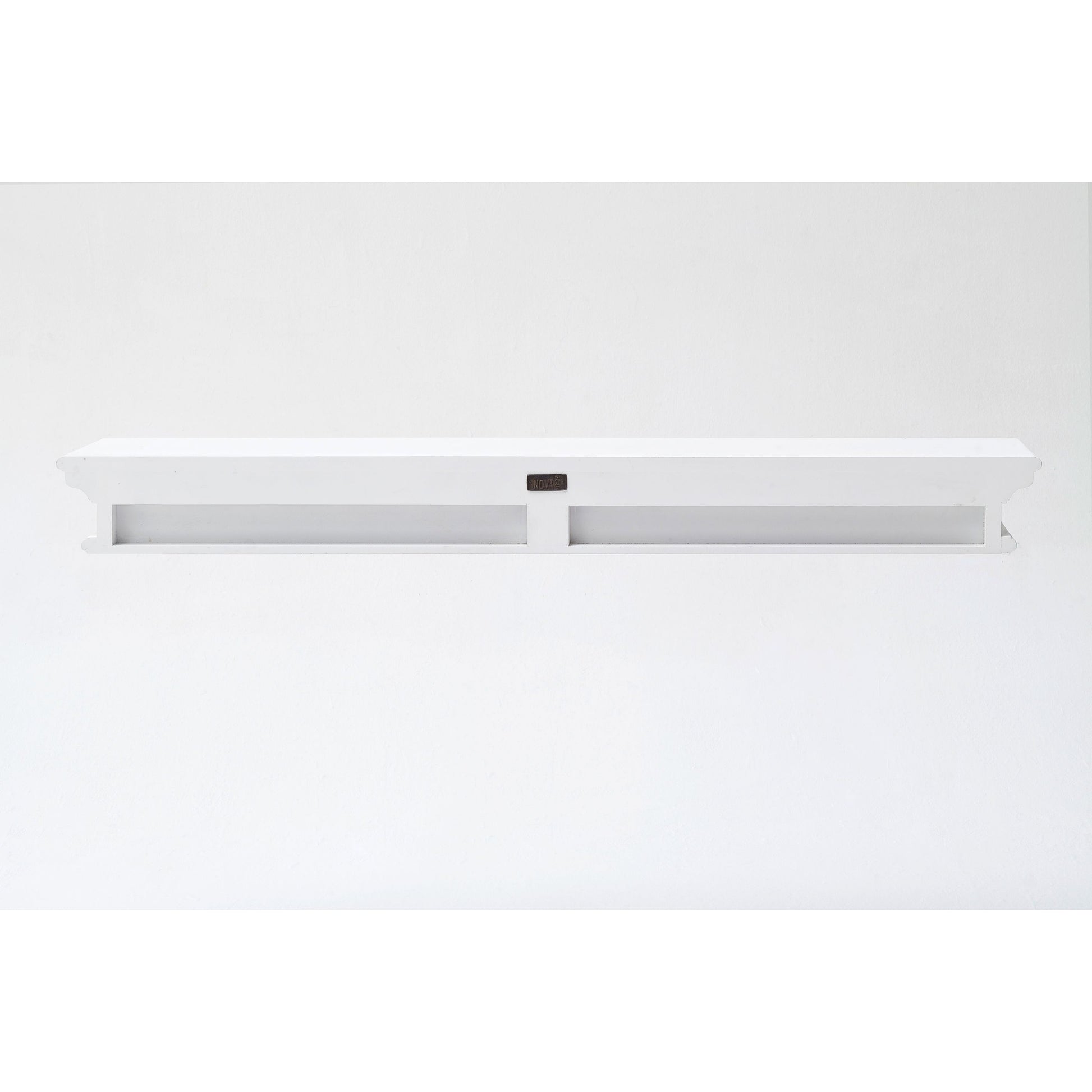 NovaSolo Halifax 47" Classic White Mahogany Floating Wall Shelf