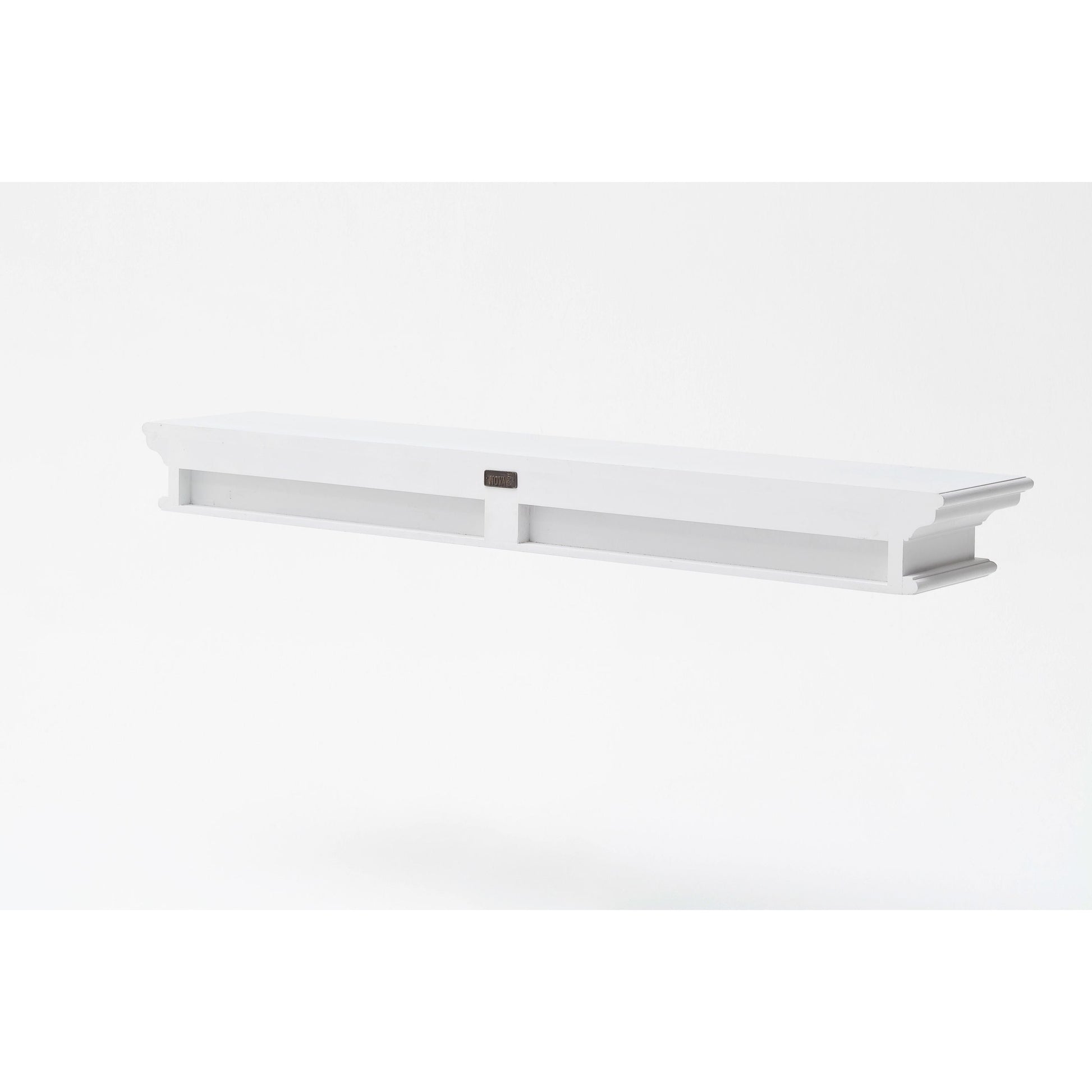 NovaSolo Halifax 47" Classic White Mahogany Floating Wall Shelf