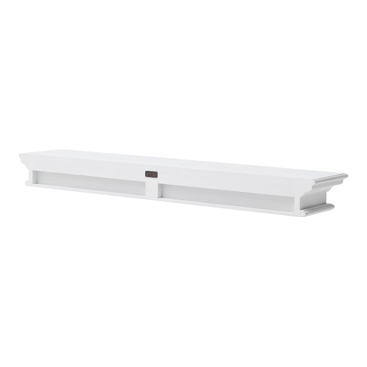 NovaSolo Halifax 47" Classic White Mahogany Floating Wall Shelf