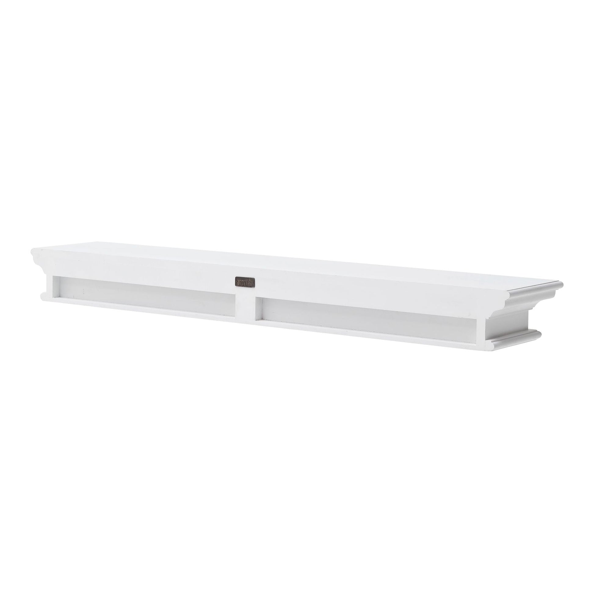 NovaSolo Halifax 47" Classic White Mahogany Floating Wall Shelf