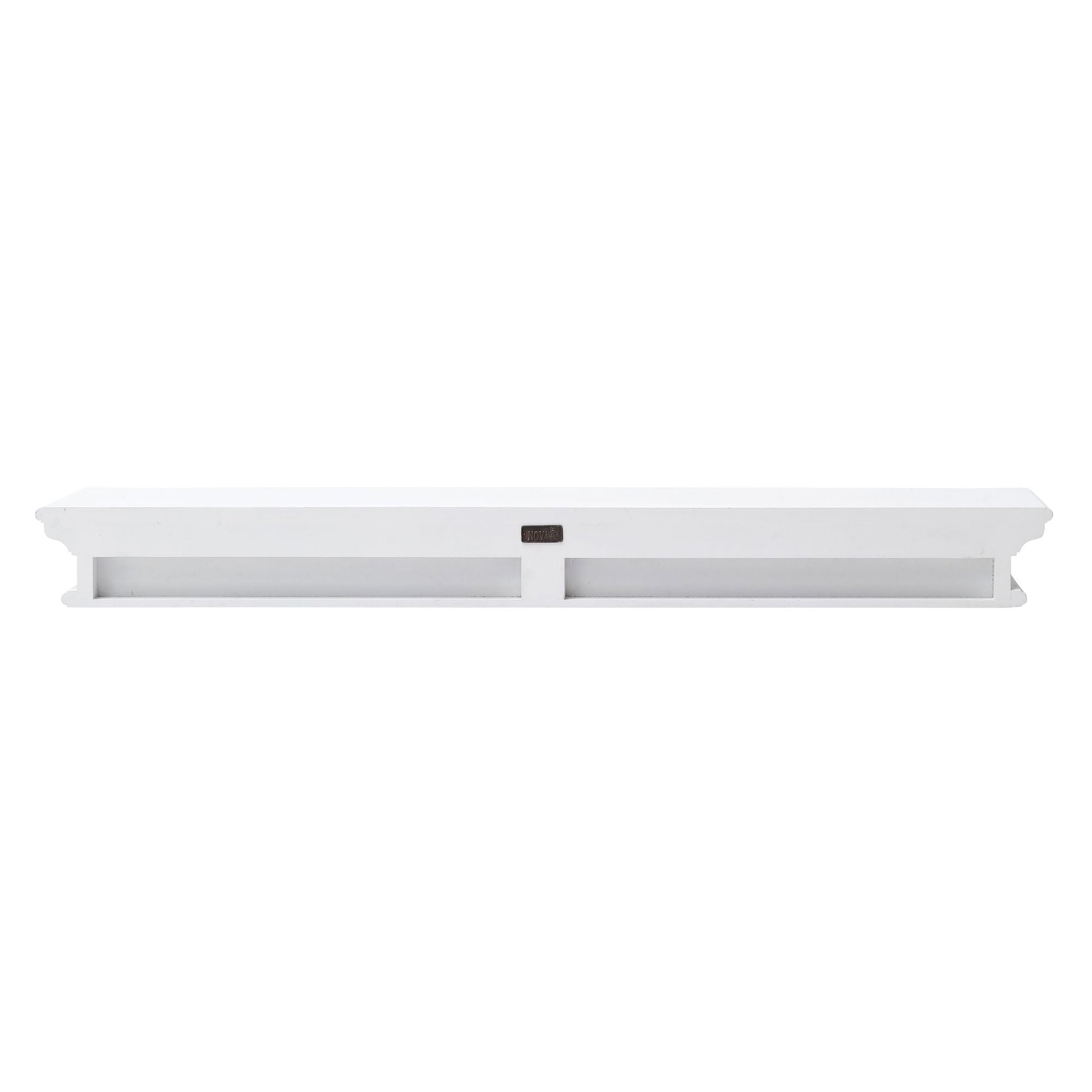 NovaSolo Halifax 47" Classic White Mahogany Floating Wall Shelf