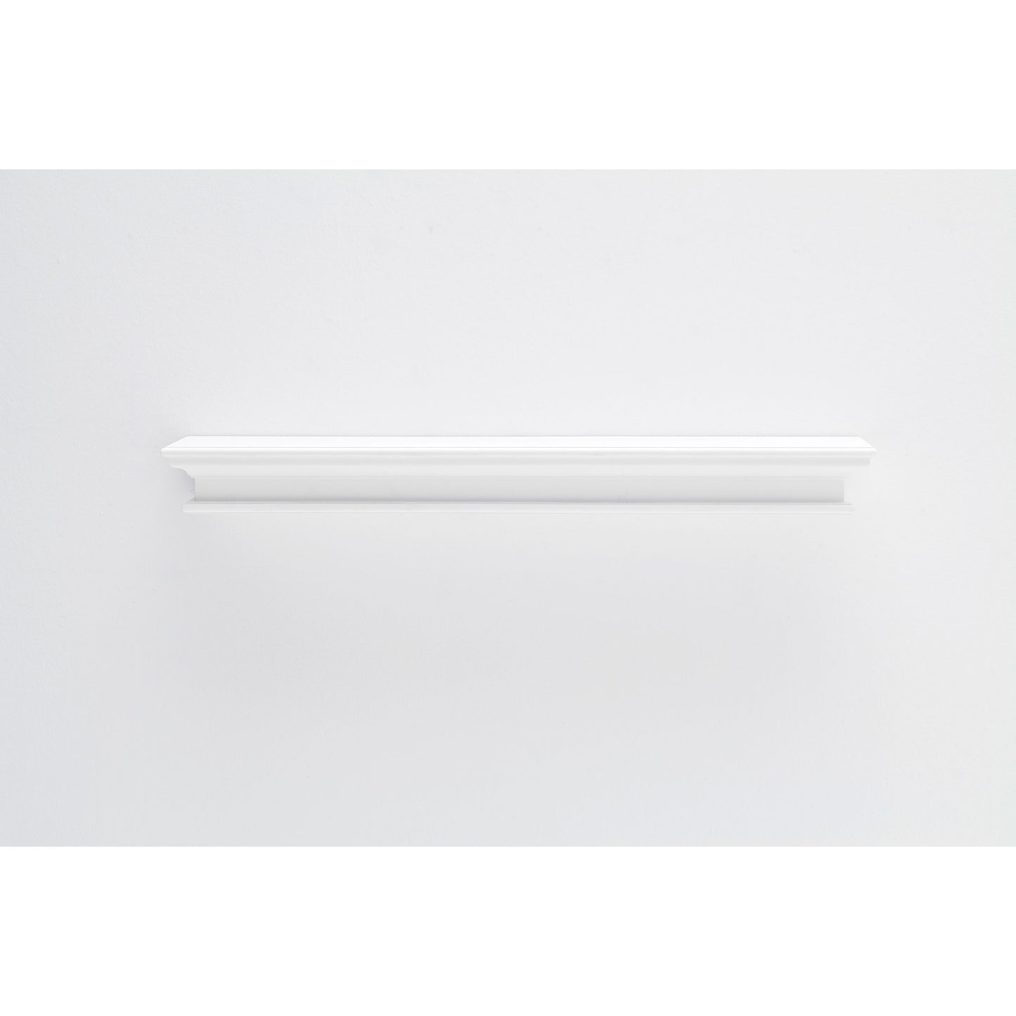 NovaSolo Halifax 47" Classic White Mahogany Floating Wall Shelf