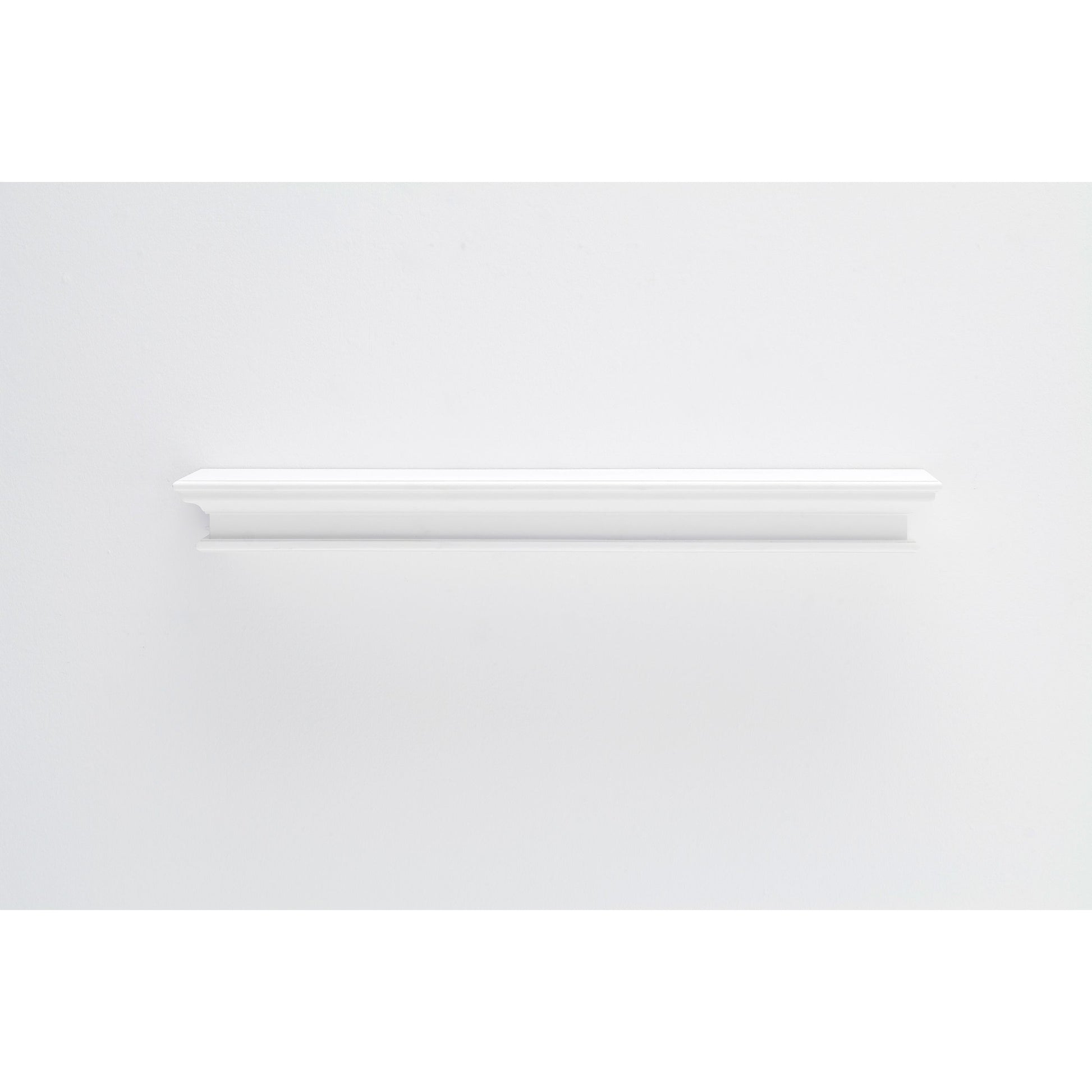 NovaSolo Halifax 47" Classic White Mahogany Floating Wall Shelf