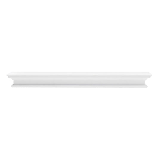 NovaSolo Halifax 47" Classic White Mahogany Floating Wall Shelf