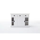 NovaSolo Halifax 49" Classic White Mahogany Buffet With 3 Drawers & 2 Sliding Doors