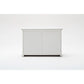 NovaSolo Halifax 49" Classic White Mahogany Buffet With 3 Drawers & 2 Sliding Doors