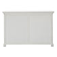 NovaSolo Halifax 49" Classic White Mahogany Buffet With 3 Drawers & 2 Sliding Doors