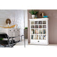 NovaSolo Halifax 49" Classic White Mahogany Buffet With 3 Drawers & 2 Sliding Doors