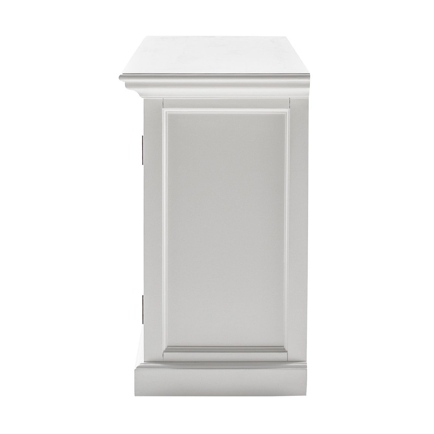 NovaSolo Halifax 54" Classic White Mahogany Hutch Cabinet With 2 Doors