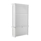 NovaSolo Halifax 54" Classic White Mahogany Hutch Cabinet With 2 Doors