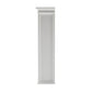 NovaSolo Halifax 54" Classic White Mahogany Hutch Cabinet With 2 Doors