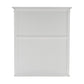 NovaSolo Halifax 54" Classic White Mahogany Hutch Cabinet With 2 Doors