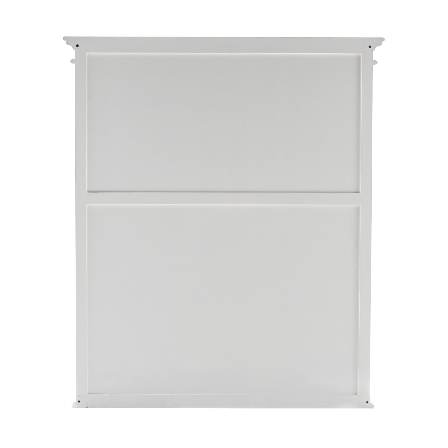 NovaSolo Halifax 54" Classic White Mahogany Hutch Cabinet With 2 Doors