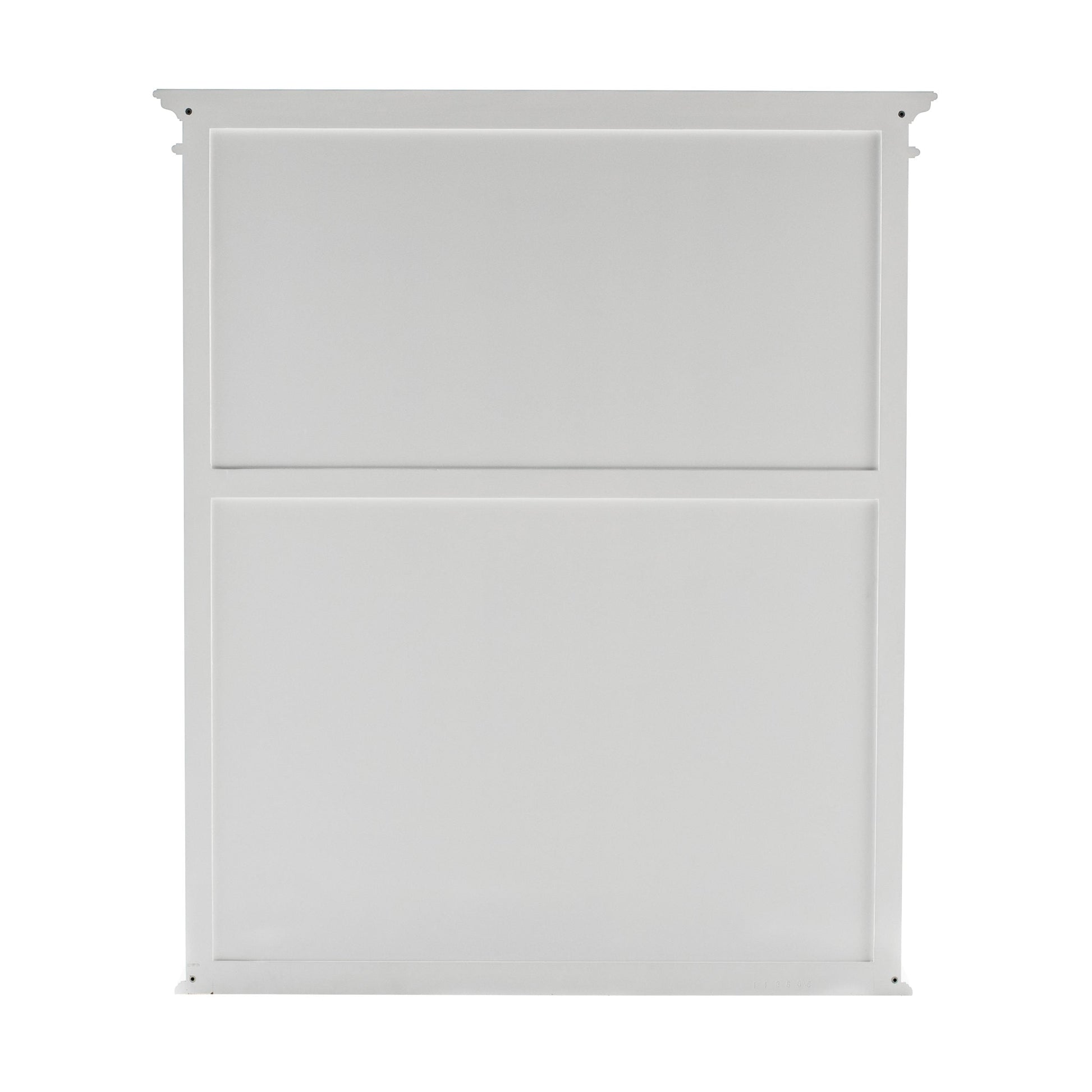 NovaSolo Halifax 54" Classic White Mahogany Hutch Cabinet With 2 Doors