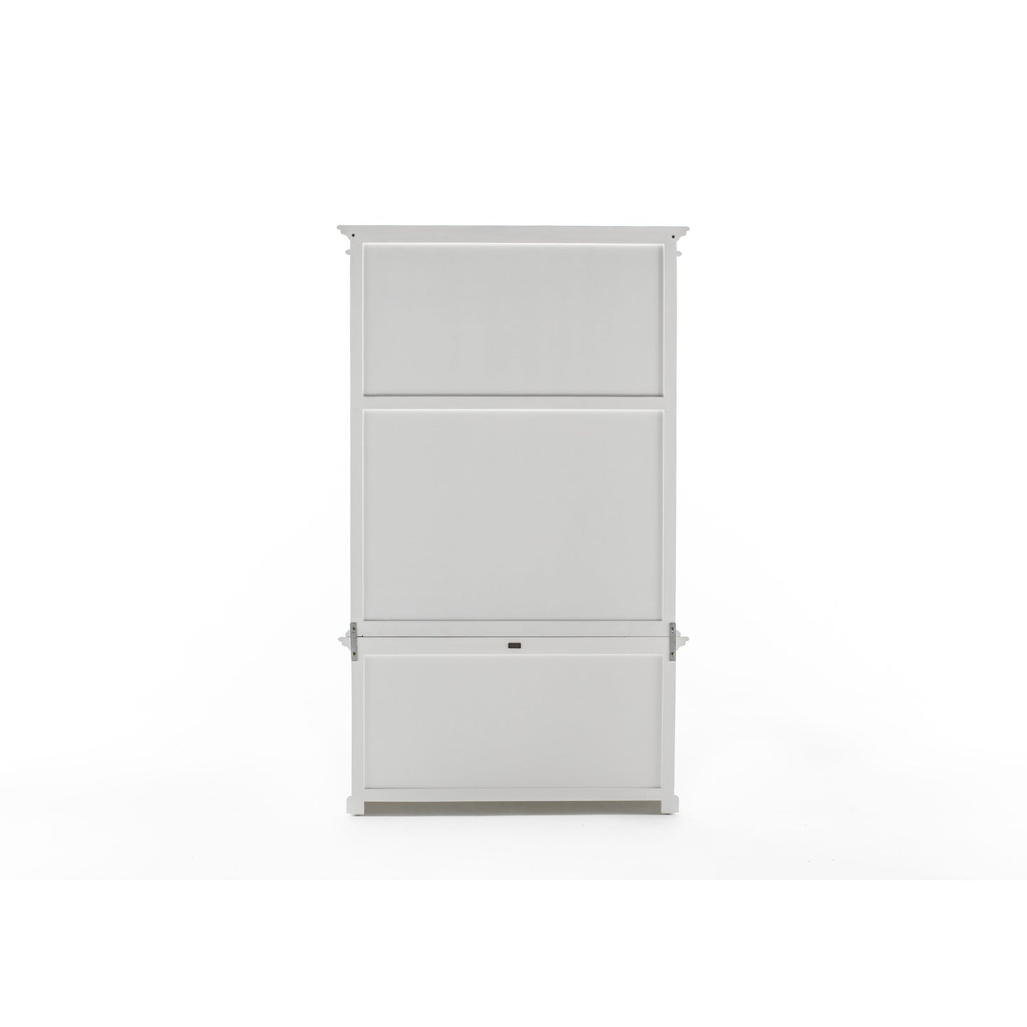 NovaSolo Halifax 54" Classic White Mahogany Hutch Cabinet With 2 Doors