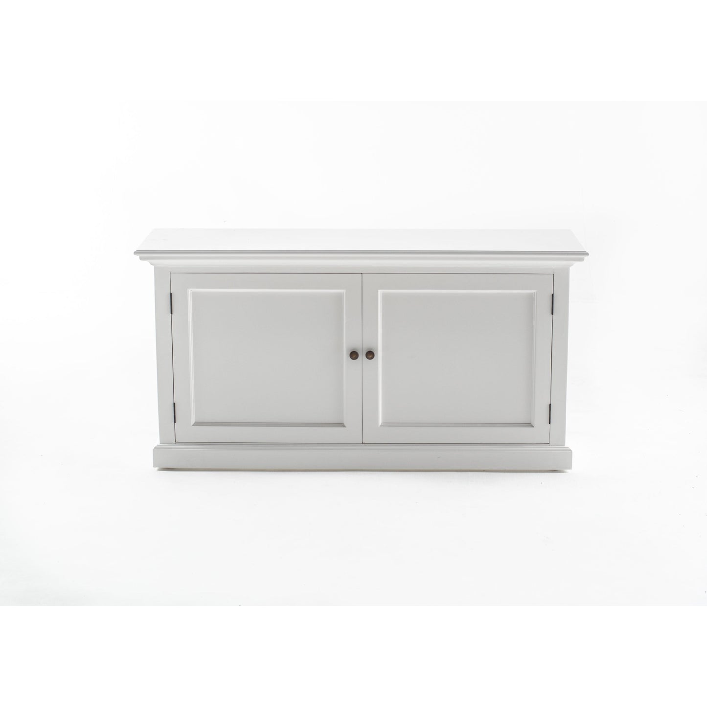 NovaSolo Halifax 54" Classic White Mahogany Hutch Cabinet With 2 Doors