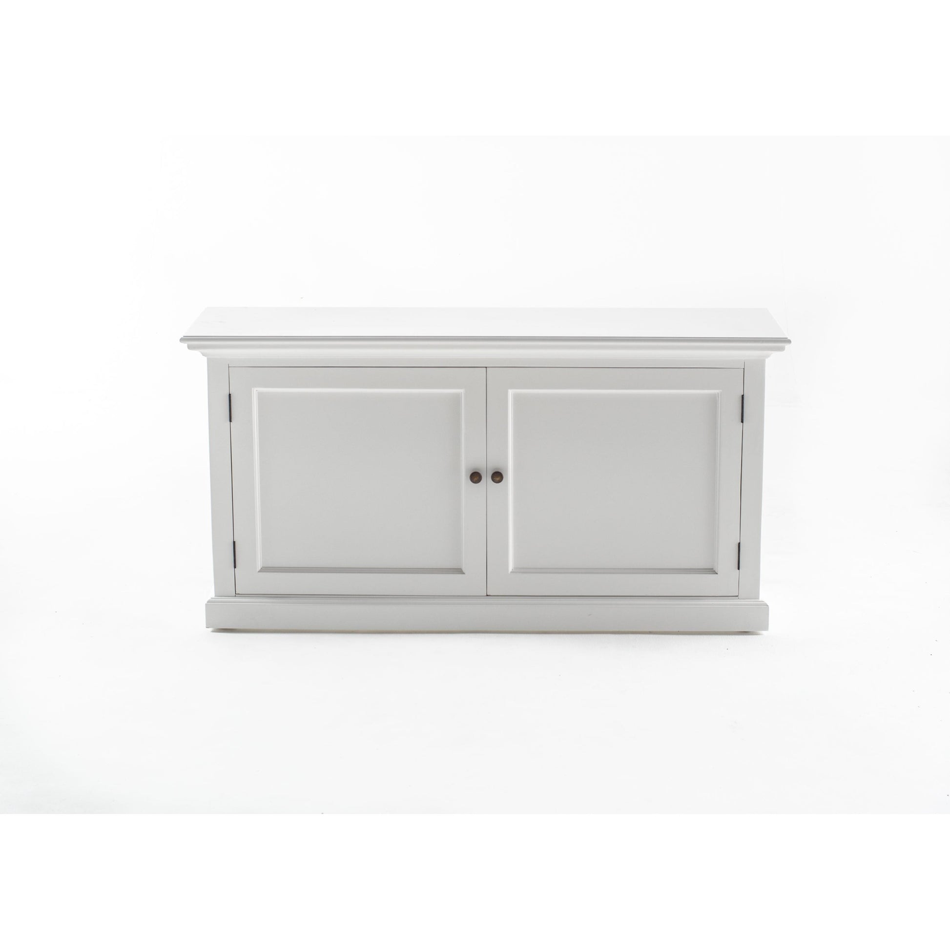 NovaSolo Halifax 54" Classic White Mahogany Hutch Cabinet With 2 Doors