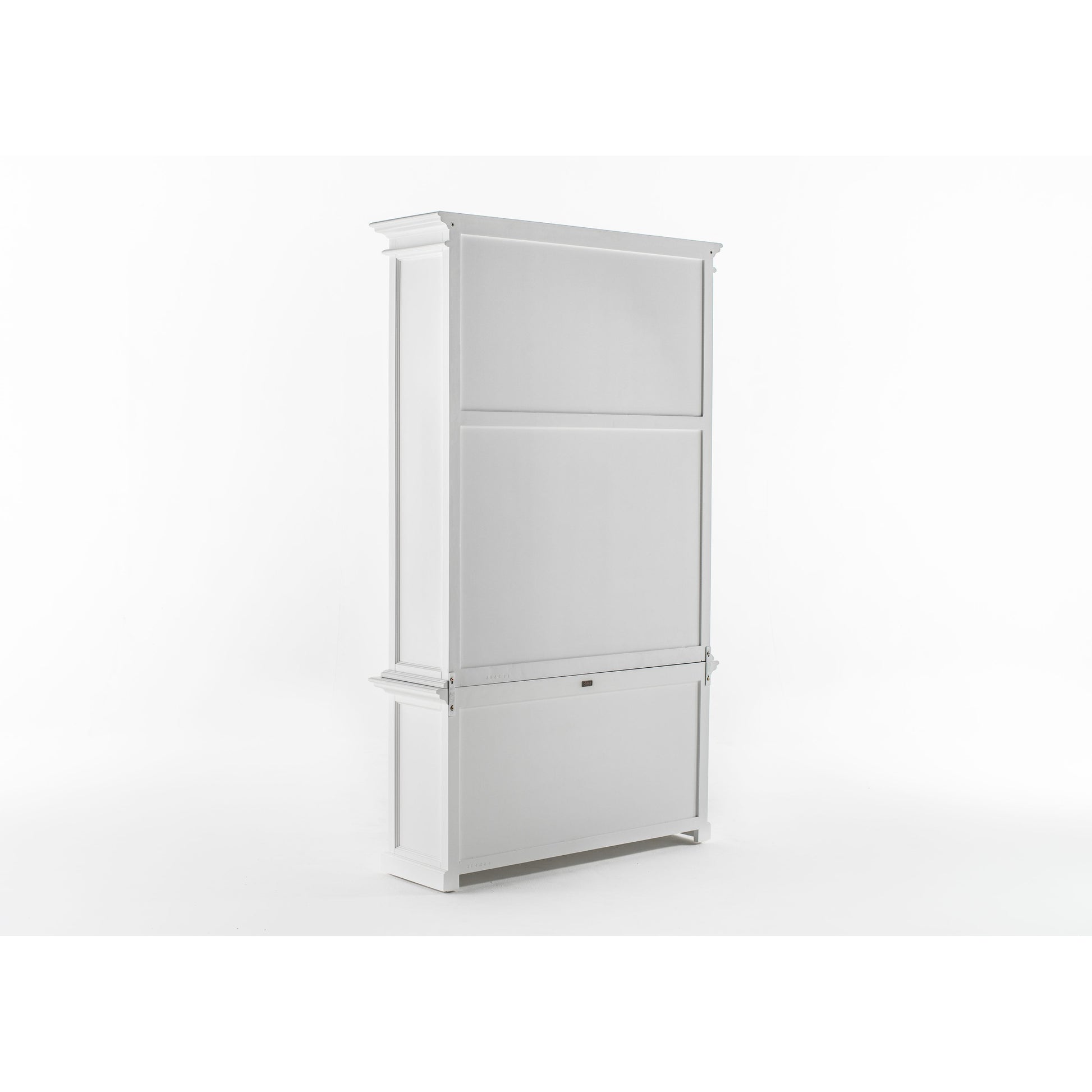 NovaSolo Halifax 54" Classic White Mahogany Hutch Cabinet With 2 Doors