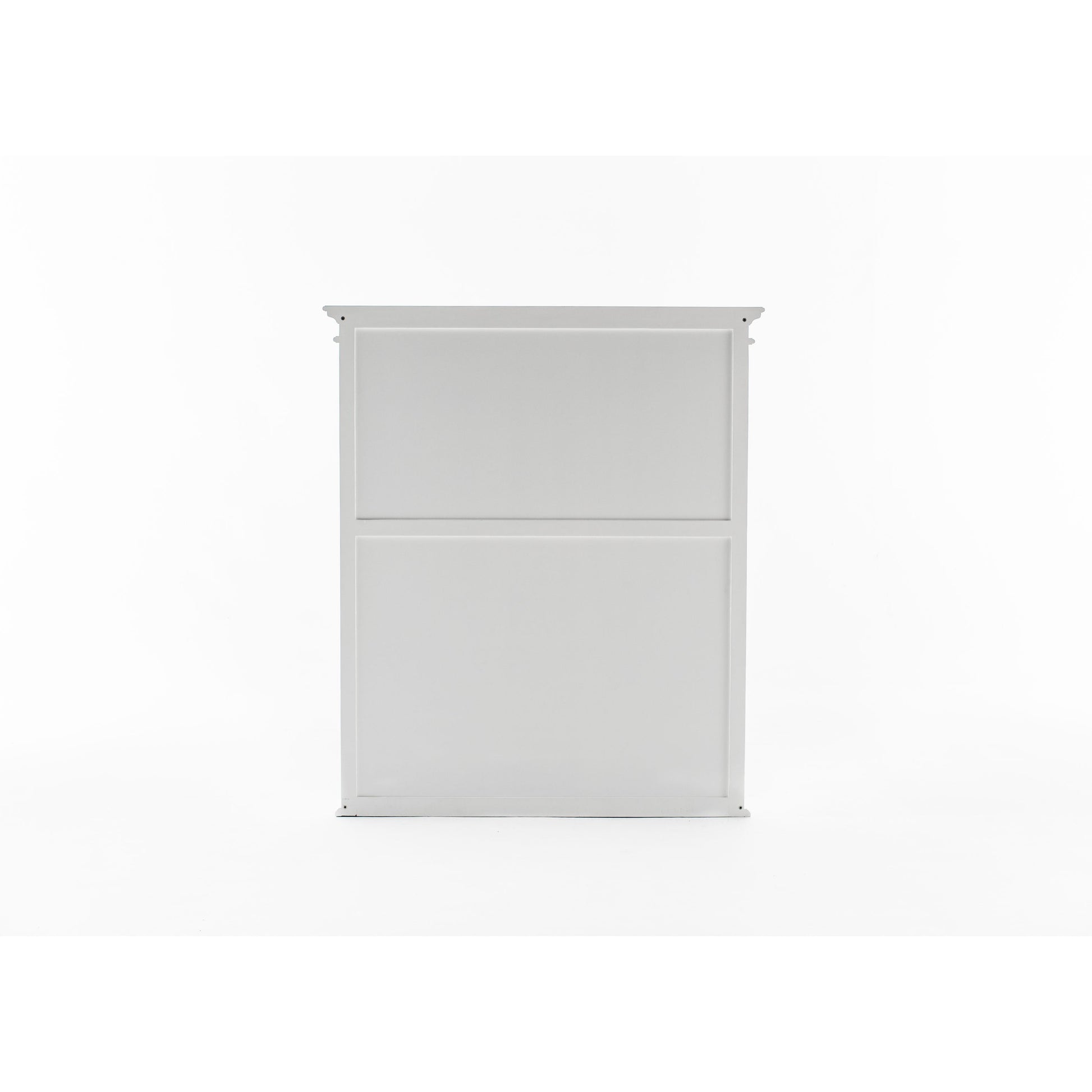 NovaSolo Halifax 54" Classic White Mahogany Hutch Cabinet With 2 Doors