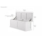 NovaSolo Halifax 55" Classic White Mahogany Storage Chest