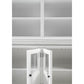 NovaSolo Halifax 57" Classic White Hutch Cabinet Unit With 4 Bevelled Glass Doors