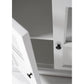 NovaSolo Halifax 57" Classic White Hutch Cabinet Unit With 4 Bevelled Glass Doors