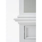 NovaSolo Halifax 57" Classic White Mahogany Buffet Hutch Cabinet With 4 Doors & 2 Adjustable Shelves