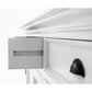 NovaSolo Halifax 57" Classic White Mahogany Buffet Hutch Cabinet With 4 Doors & 2 Adjustable Shelves
