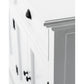 NovaSolo Halifax 57" Classic White Mahogany Buffet Hutch Cabinet With 4 Doors & 2 Adjustable Shelves