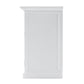 NovaSolo Halifax 57" Classic White Mahogany Buffet Hutch Cabinet With 4 Doors & 2 Adjustable Shelves