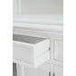 NovaSolo Halifax 57" Classic White Mahogany Buffet Hutch Cabinet With 4 Doors & 2 Adjustable Shelves
