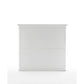 NovaSolo Halifax 57" Classic White Mahogany Buffet Hutch Cabinet With 4 Doors & 2 Adjustable Shelves