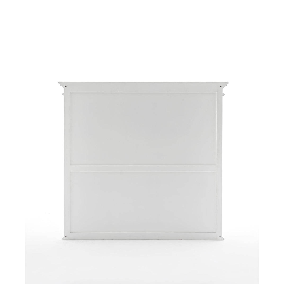 NovaSolo Halifax 57" Classic White Mahogany Buffet Hutch Cabinet With 4 Doors & 2 Adjustable Shelves
