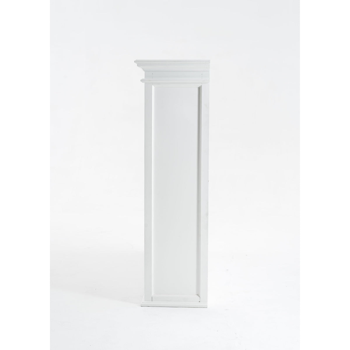 NovaSolo Halifax 57" Classic White Mahogany Buffet Hutch Cabinet With 4 Doors & 2 Adjustable Shelves