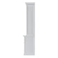 NovaSolo Halifax 57" Classic White Mahogany Buffet Hutch Cabinet With 4 Doors & 2 Adjustable Shelves