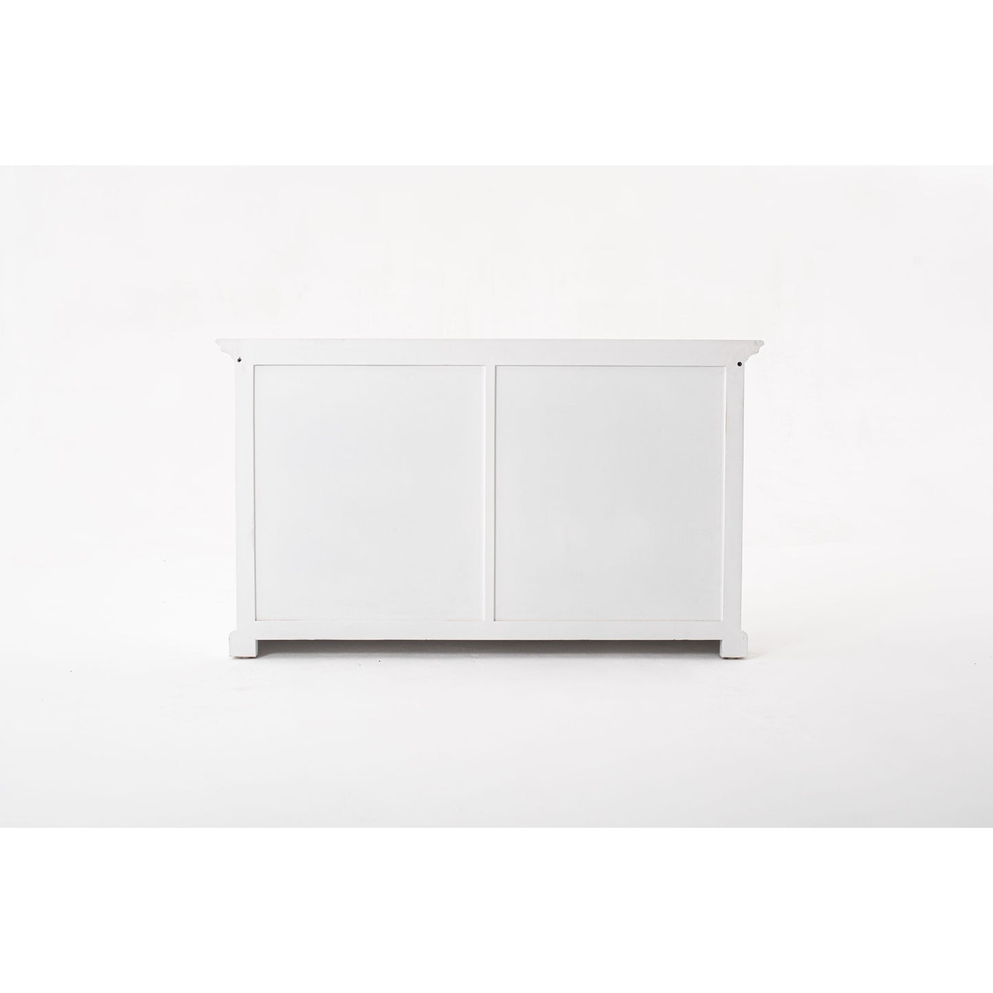 NovaSolo Halifax 57" Classic White Mahogany Buffet With 2 Drawers