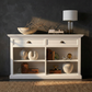NovaSolo Halifax 57" Classic White Mahogany Buffet With 2 Drawers