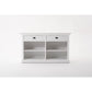 NovaSolo Halifax 57" Classic White Mahogany Buffet With 2 Drawers